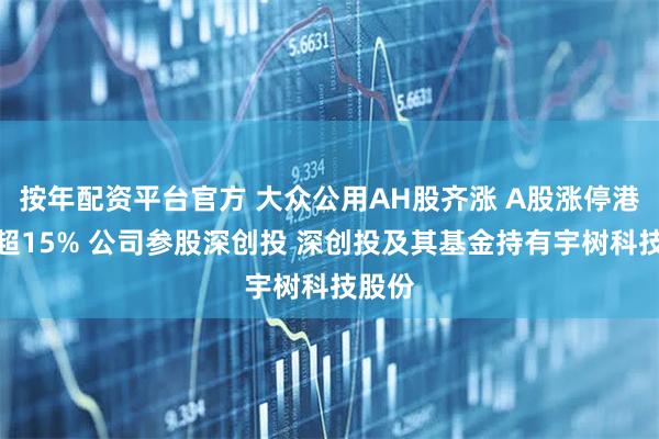 按年配资平台官方 大众公用AH股齐涨 A股涨停港股涨超15% 公司参股深创投 深创投及其基金持有宇树科技股份